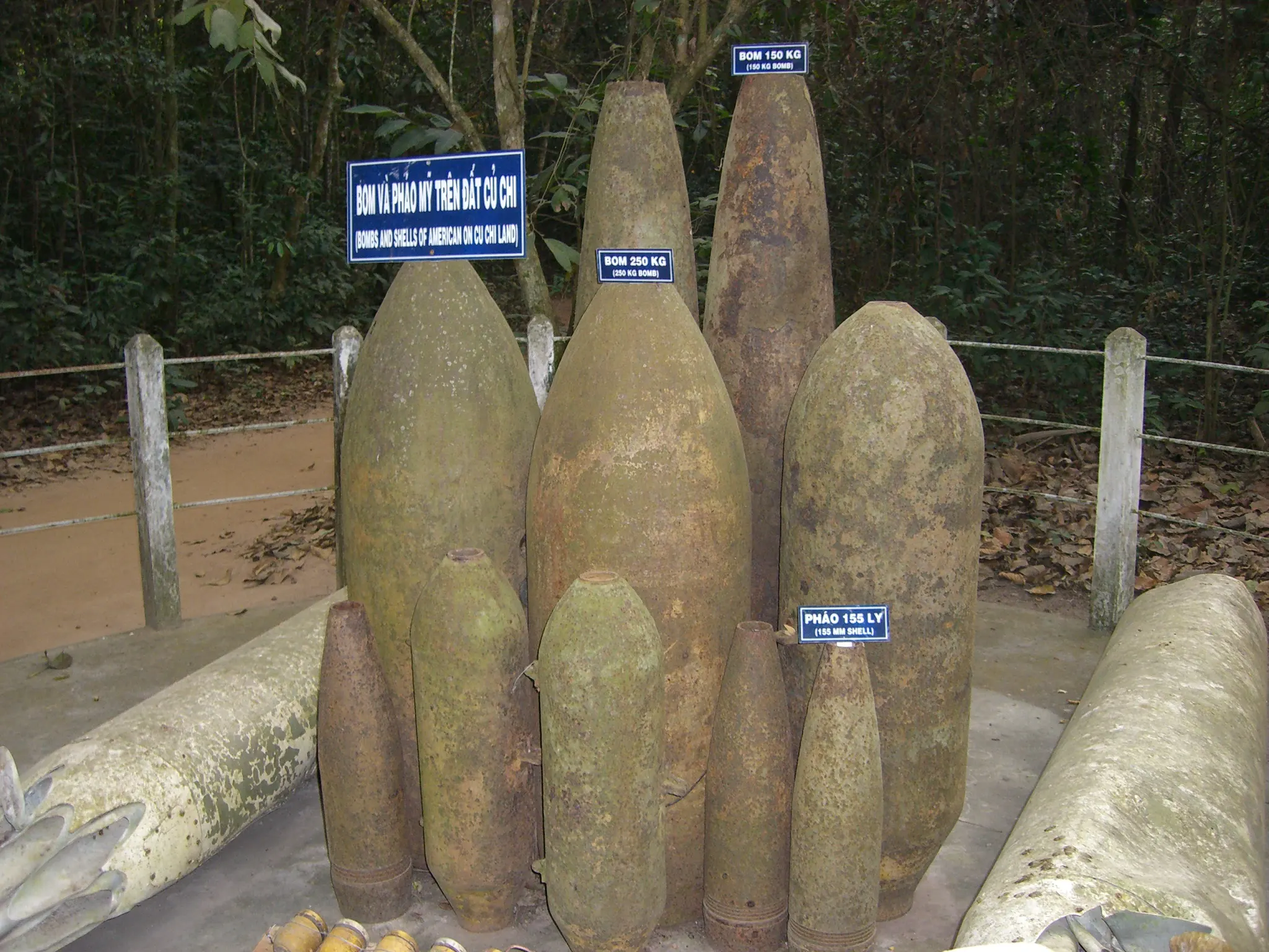 2007 Jan - Unexploded bombs and artillery shells from the Vietnam War - Ho Chi Minh
